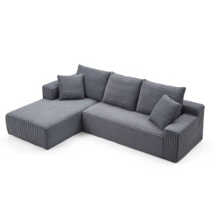 Modular Corner Sectional With Chaise Lounge Sofa Compressed Sofa