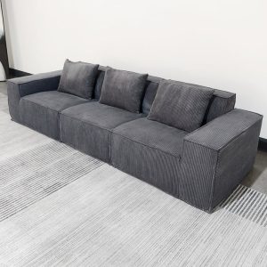 Modular 3 Piece Fabric Sectional Sofas  Compressed Sofa