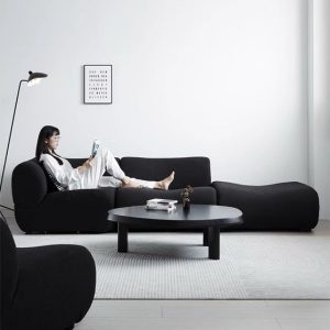 Two Seater Sofa Loveseat With Ottoman  Compressed Sofa