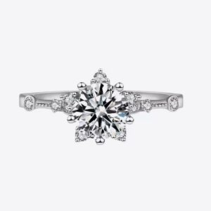 1 Carat Moissanite 6-Prong Ring