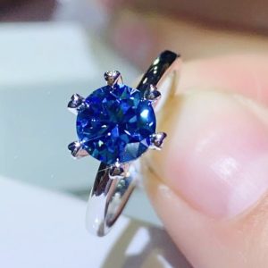 1 Carat Moissanite 6-Prong Solitaire Ring