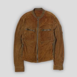 Prada Sports Suede Zip Up Sports Jacket