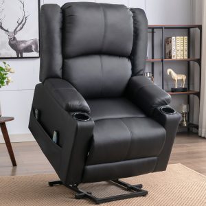 Electric Rising Armchair, Recliner TV Chair with Reclining Function Chair with Lift Assistance Power Lift Recliner for Elderly People