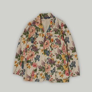 Flower Printed Linen Jacket