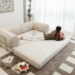 Apartment folding couch bed small sectional sofa Compression foam sofa