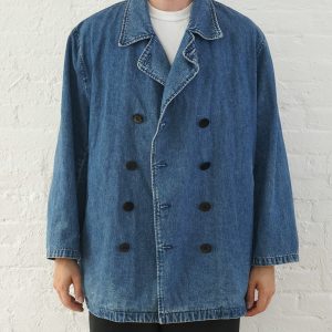 Lauren Jeans Co. Denim Double Breasted Jacket