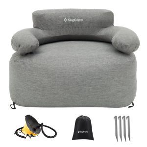 KingCamp Premium Single Inflatable Sofa Set / Grey