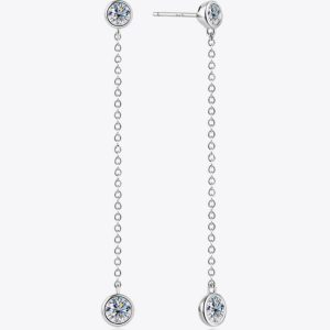 Moissanite Chain Earrings