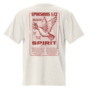 Sealed by the Spirit - Oversized Faded T-Shirt